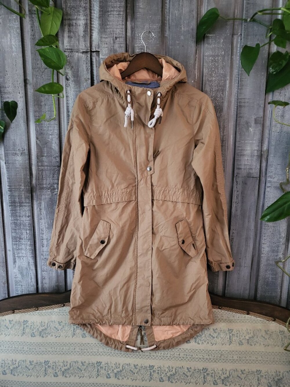 O'Neill 3K Waterproof Hooded Parka Utility Rain Jacket Wind Size S